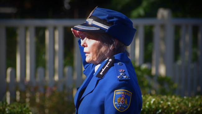 Corrective Services NSW staff at Grafton Correctional Centre take part in a flag-lowering ceremony for the last time on Friday, 17th July, 2020 before the historic site before it officially closed on August 5.