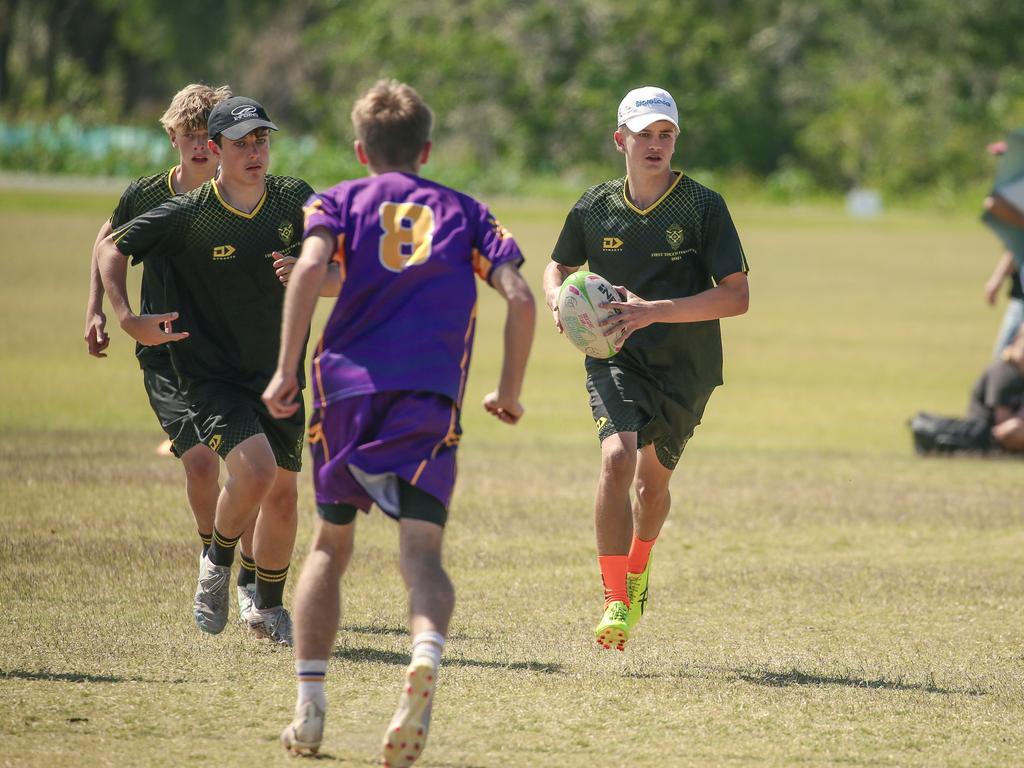 St Laurence's V St Josephs at the 2024 Gold Coast Titans All Schools Touch Football Picture: Glenn Campbell
