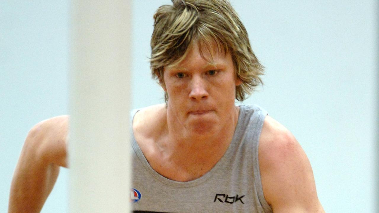 Jack Riewoldt at the draft camp before becoming a Tiger.