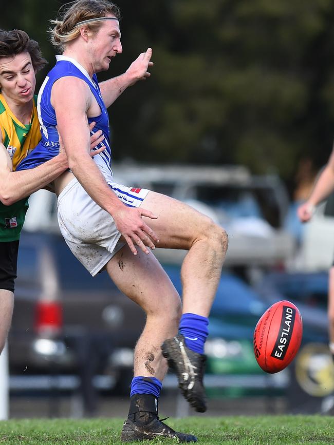 Dylan Belo in action for East Ringwood. Picture: Josie Hayden