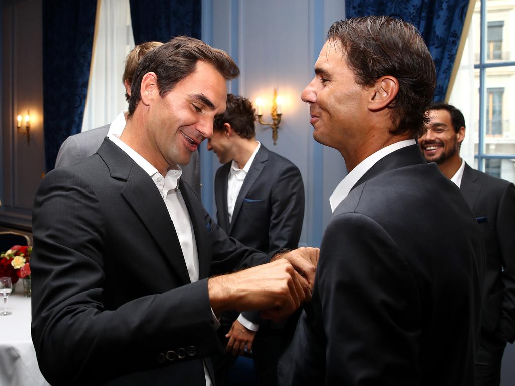 Best mates. (Photo by Julian Finney/Getty Images for Laver Cup)