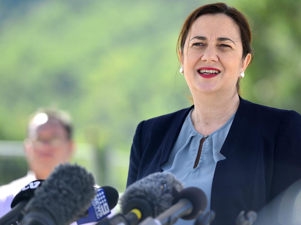 Queensland Premier Annastacia Palaszczuk visited Townsville on Tuesday to unveil the completed Stage one of the Haughton Pipeline. Picture: Matt Taylor