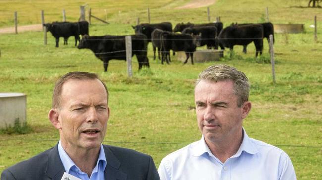 Former Prime Minister Tony Abbott had an each way bet during his speech to a climate change denier group in London last week. Picture: Adam Hourigan