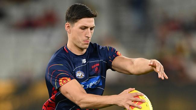 Weideman warms up ahead of the Tigers clash. Picture: Getty