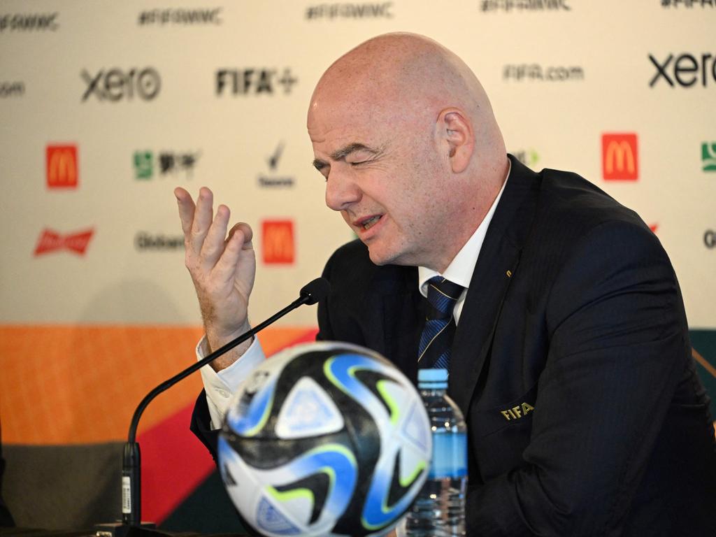 FIFA president Gianni Infantino prefers to holiday than attend the World Cup. Picture: AFP