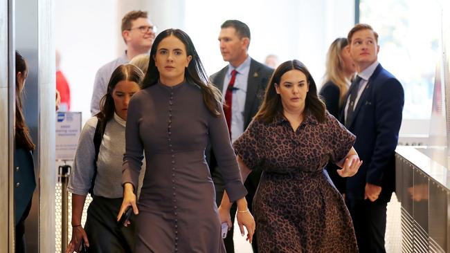 Liz Fitch, left, Anthony Albanese’s former communications chief. Picture: Toby Zerna