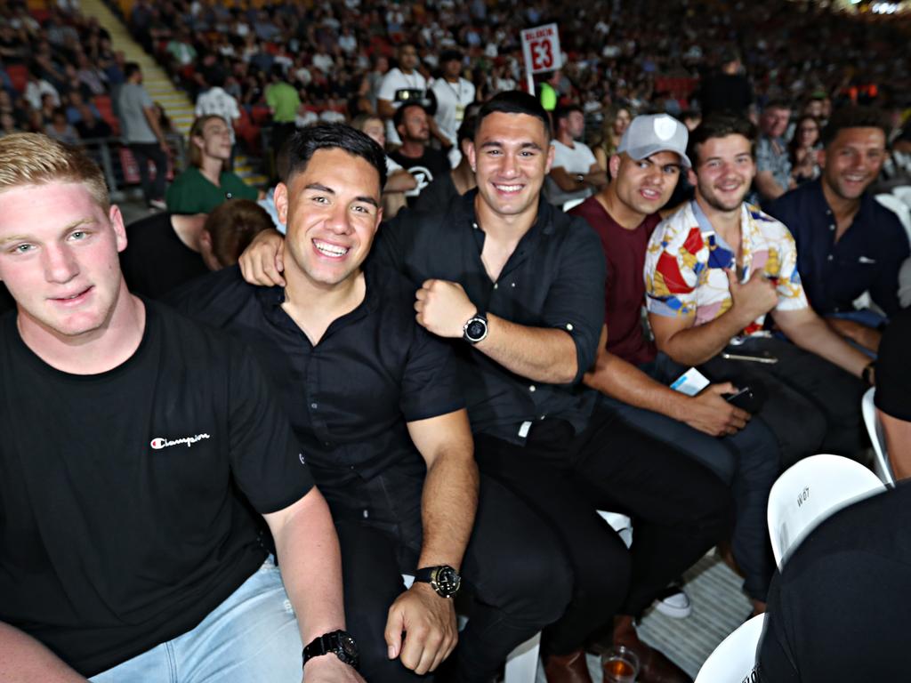 Broncos players at Horn-Mundine at Suncorp Stadium. Picture: Annette Dew