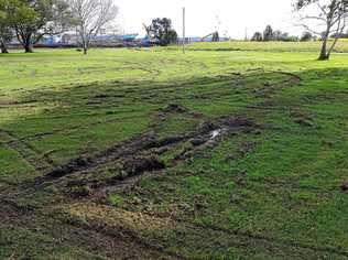 Vandalism at the Big River Sailing Club in Harwood. Picture: Contribtued