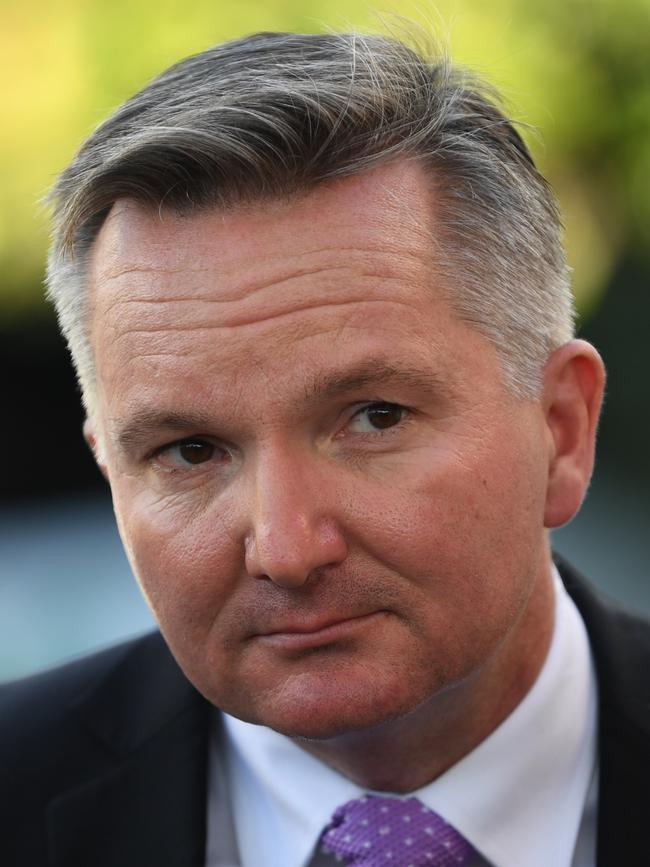 Chris Bowen is expected to make his leadership intentions known on Tuesday. Picture: AAP/Lukas Coch