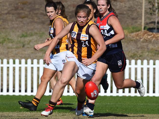 VFLW: Darebin v hawthorn.24 .Rosie Dillon in action.Picture:Rob Leeson.