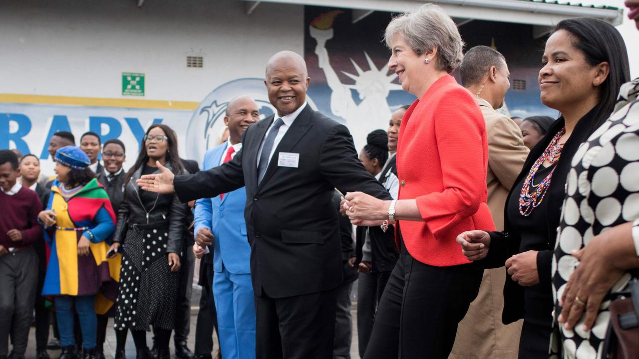 At least they won’t have to witness these dance moves. Picture: Rodger Bosch / POOL / AFP