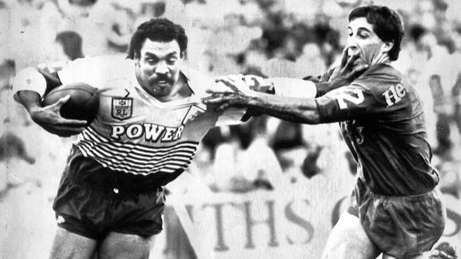 Joe Kilroy playing for the Brisbane Broncos in 1988. Pic: News Ltd. Rugby League A/CT Historical