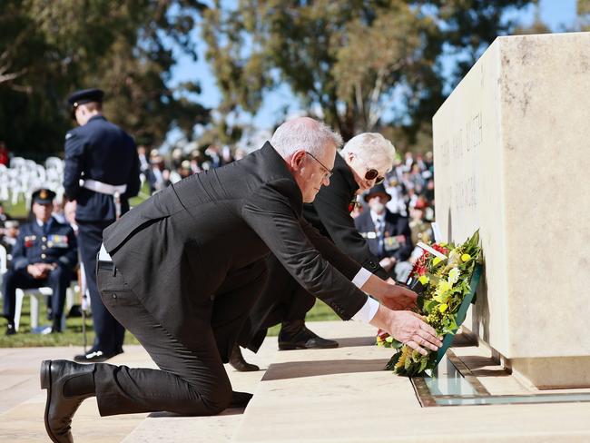 The Australian War Memorial in Canberra during the National Service. Picture: NCA NewsWire / Gary Ramage