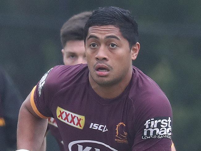 Anthony Milford at Broncos training at Red Hill . Pic Annette Dew