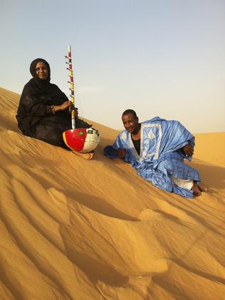 Noura Mint Seymali and part of her band from Mauritania. Picture: Matthew Tianri