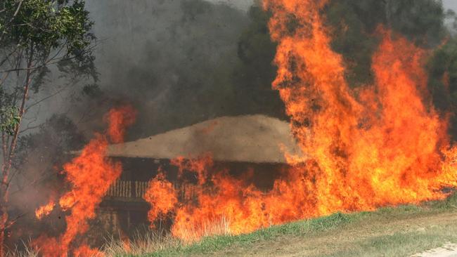 Fire at Elevation Dve Wongawallan Picture: Glenn Hampson