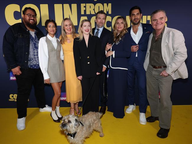 The cast of Colin From Accounts walked the yellow carpet in Sydney. Picture: Mark Metcalfe/Getty Images