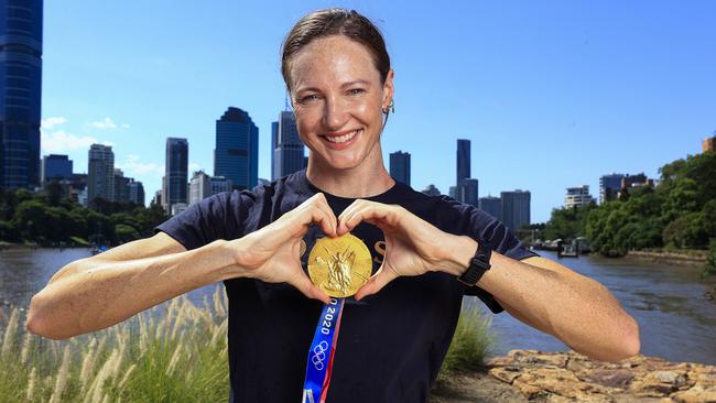 Former world record holder Cate Campbell may only be a heat swimmer if she succeeds in qualifying for her fifth Olympics. Picture: Adam Head