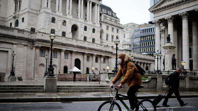 The Bank of England have echoed the UK Chancellor of the Exchequer Rishi Sunak’s comments that the British economy is going to get worse before it gets better. Picture: AFP