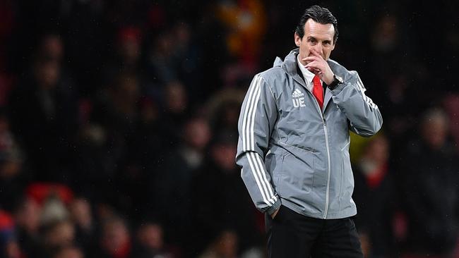 Arsenal have sacked Unai Emery after a run of seven games without a win. Picture: AFP