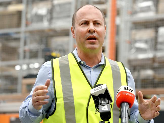 Treasurer Josh Frydenberg. Picture: Andrew Henshaw