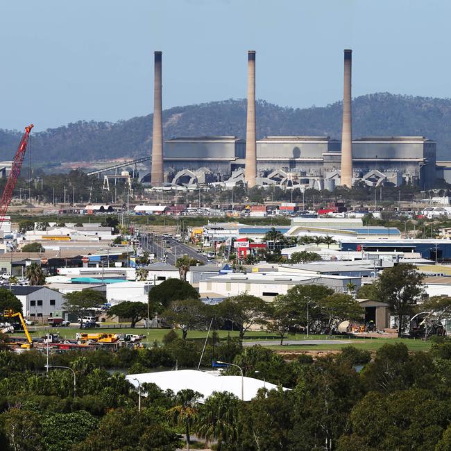 Gladstone supports a number of emissions heavy industries such as coal and CSG, and a number of hydrogen projects have been announced and flagged in recent years. Picture: News Corp.