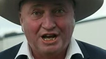 Barnaby Joyce on ABC today reacting the regional fund.