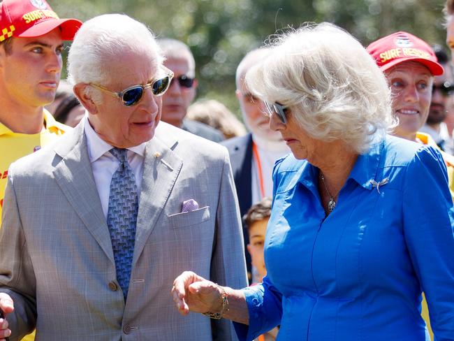 SYDNEY, AUSTRALIA - NewsWire Photos OCTOBER 22, 2024: King Charles III and Queen Camilla attend the NSW PremierÃs Community BBQ at Parramatta Park on the final day of their Australian tour. Picture: NewsWire / Nikki Short