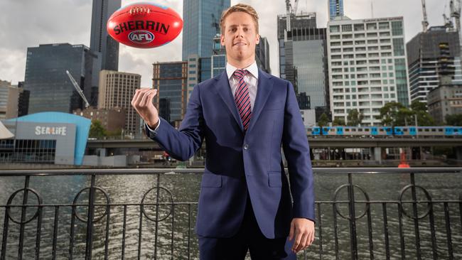 Lachie Hunter will be a Bulldog for life. Picture: Jason Edwards