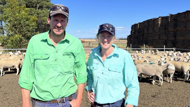 Troy and Nette Fischer of Ashmore White Suffolk stud from Wasleys in South Australia.