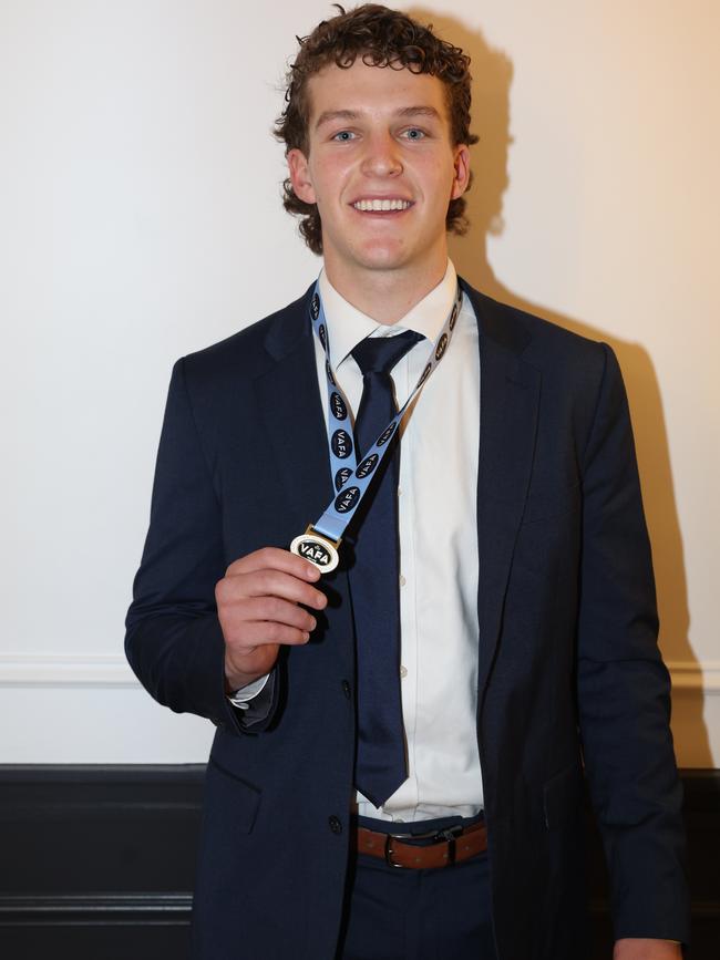 MELBOURNE, AUSTRALIA – OCTOBER 9 2024Amir Meyerowitz at the VAFA Awards Night at the San Remo Ballroom in Carlton on October 9, 2024Picture: Brendan Beckett