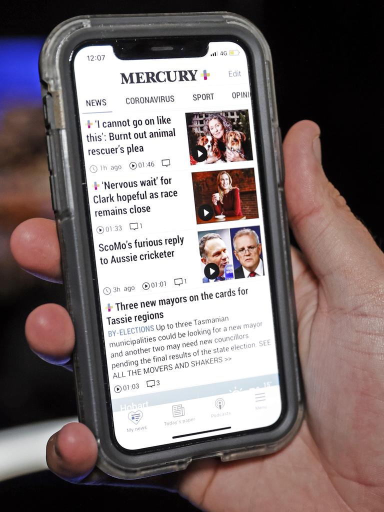 Get the latest Tasmanian news via the Mercury app.
