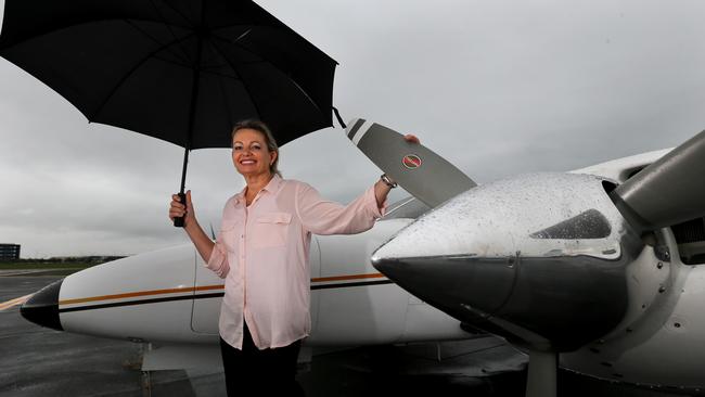 Sussan Ley prepares to pilot herself out of the Canberra and back to her home town of Albury in her federal electorate of Farrer, NSW.