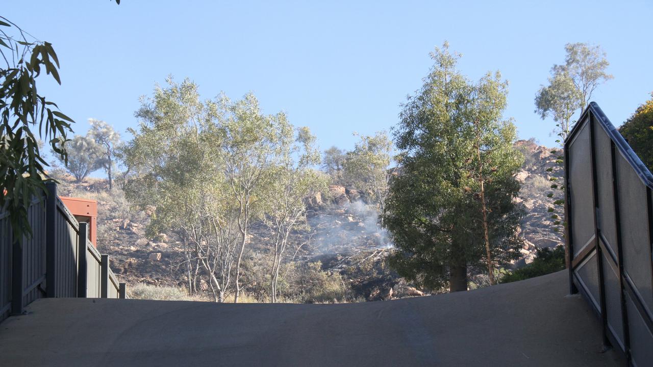 Smoke out the back of a property on Tmara Mara Ct. Picture: Gera Kazakov