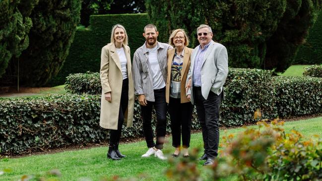 The team behind new Carrick Hill casual eatery Rozelle's: Jessica Favaro-Richards, Nicholas Favaro, Maria Favaro and Frank Favaro. Picture: Supplied