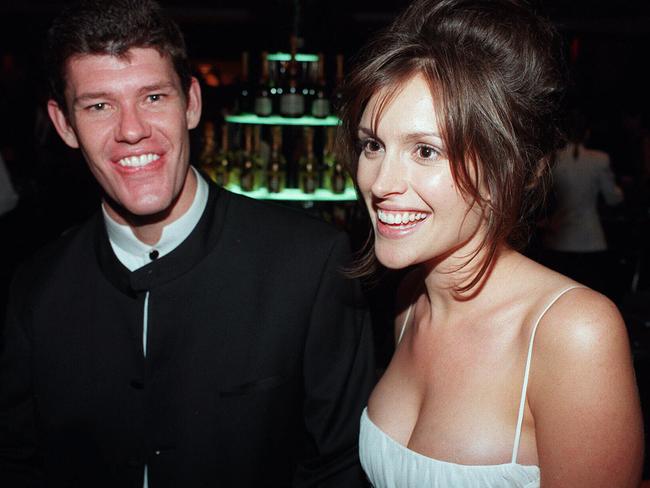 James Packer with Kate Fischer at the Logie Awards.