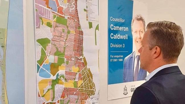 Gold Coast City Council planning chair Cameron Caldwell looks at proposed changes to the City Plan. He accepted an invitation to MBA meeting.