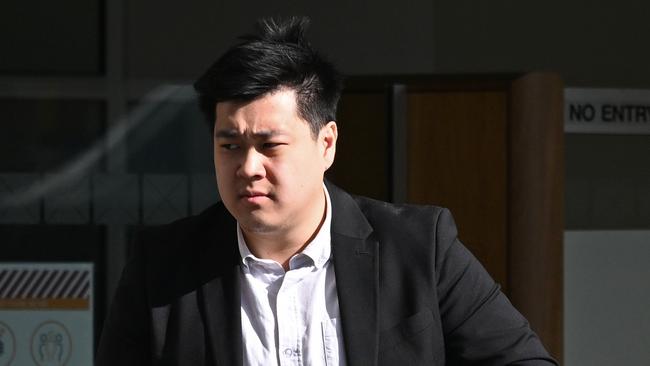 Ericson Tang leaving the Roma Street Magistrates Court in 2023. Picture: Lyndon Mechielsen/Courier Mail