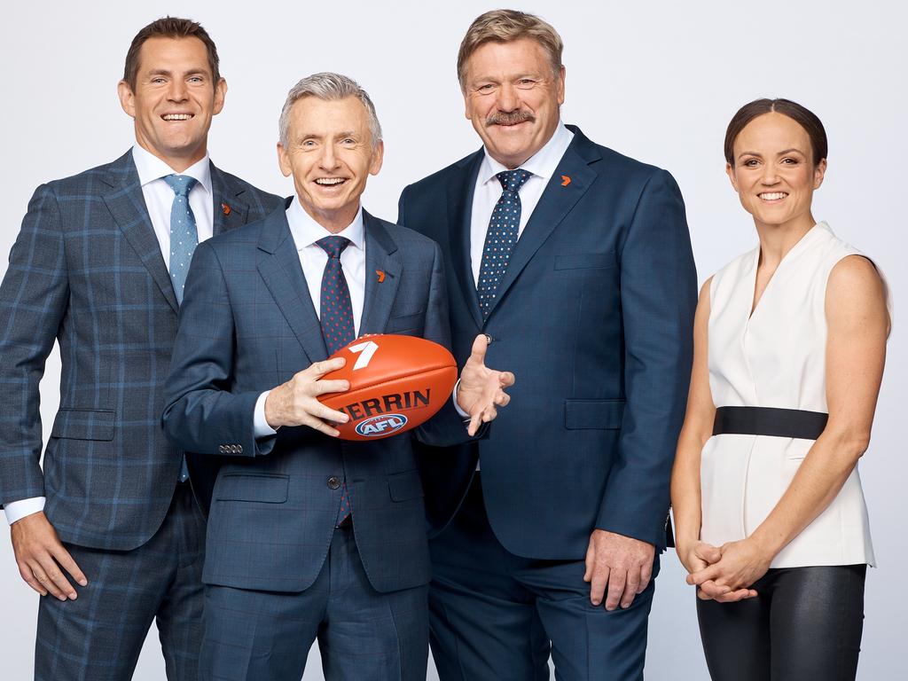Pearce has become one of the best analysts in footy. Picture: Channel 7