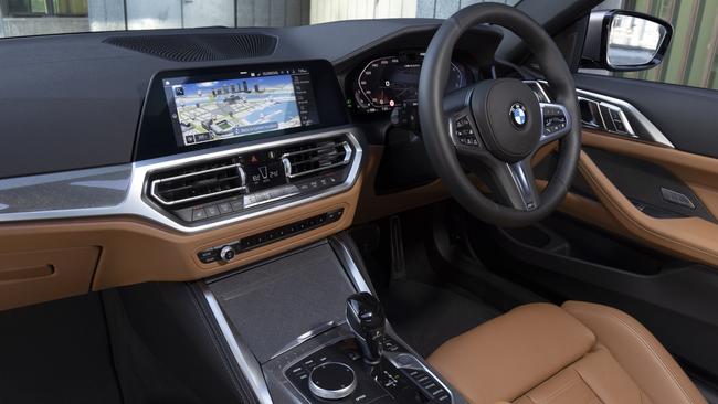 Inside the 2021 model BMW M440i.