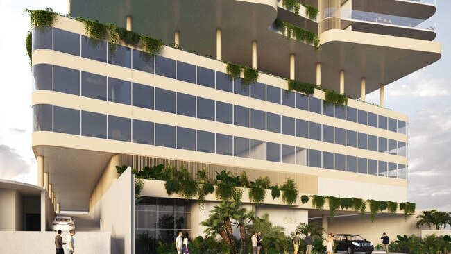 An artist impression of the $130 million tower prosed for Wynnum's CBD.