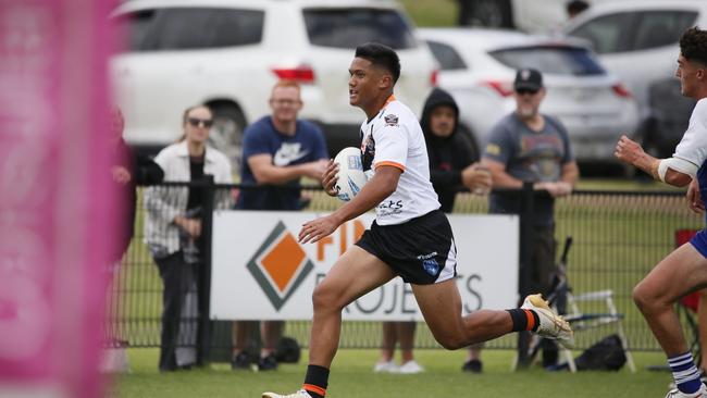 Macarthur winger Saint Fuatimau finished on top of the pile in the Daley Cup. Picture: Warren Gannon Photography