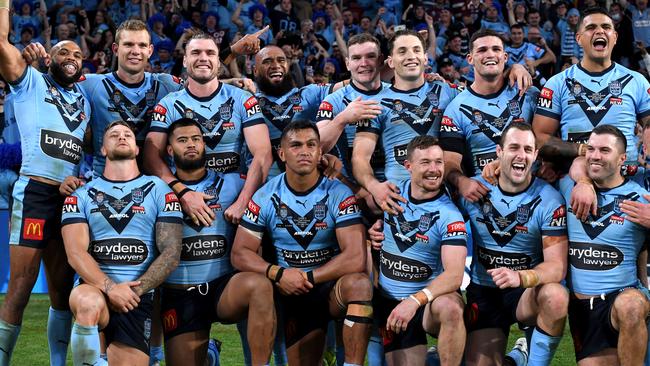 The Blues have wrapped up the 2021 State of Origin series with a game to go. Picture: Bradley Kanaris / Getty Images