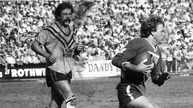 A young Wally Lewis in action for Valleys.