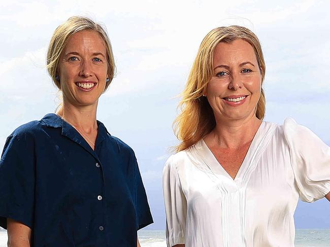 Independent candidates for the upcoming election. Erchana Murray-Bartlett (McPherson) and Nicole Arrowsmith (Moncrieff) at Burleigh Heads. Pic Adam Head