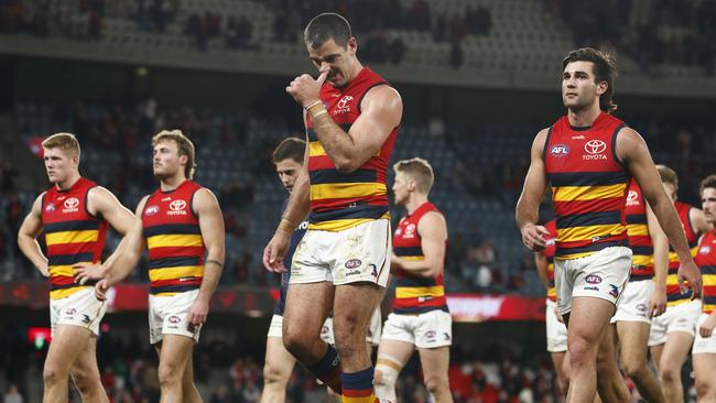 The Crows are struggling in the close ones. Picture:Getty Images