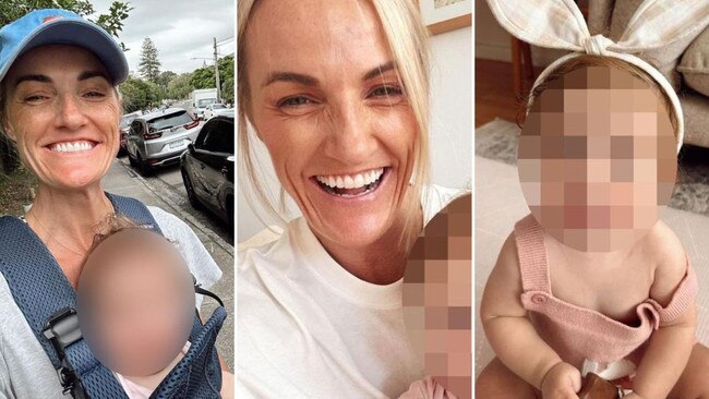 Bondi Westfield stabbing victim Ash Good, and baby Harriet Mae Flanagan.