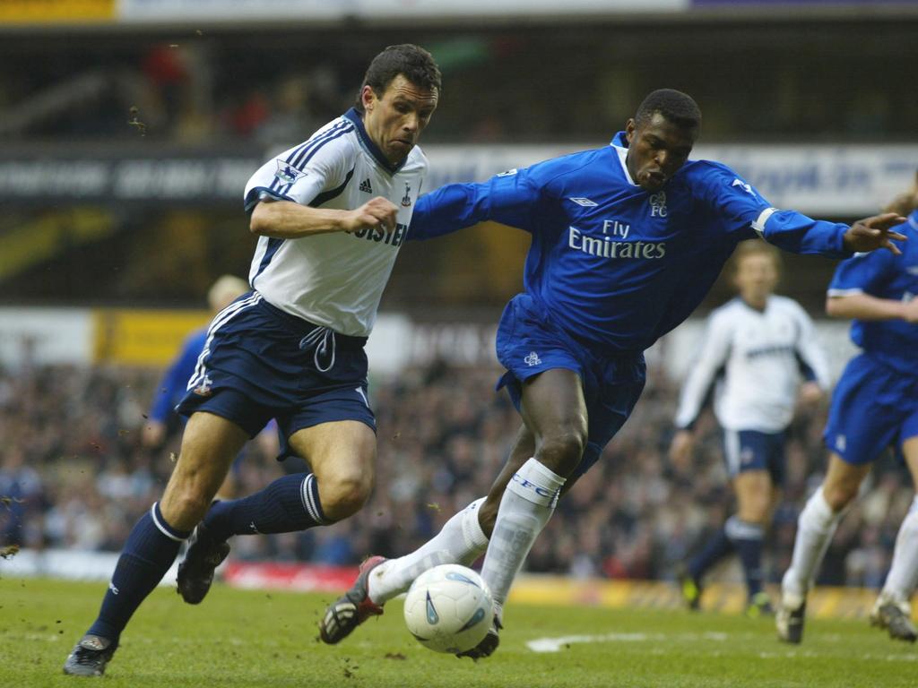 Spurs great Gus Poyet (left) is backing the Aussie for success. (Photo: Tom Hevezi/PA)