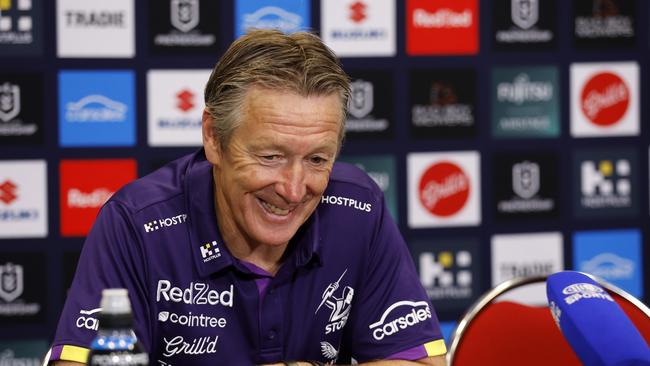 Melbourne Storm coach Craig Bellamy was a coaching influence on Craig McRae. Picture: NRL Pics