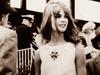 AUS50TH 1965: English model Jean Shrimpton (22) in famous mini-dress she wore to 1965 Melbourne Cup, outraging society matrons who also complained she wore no hat or gloves, now Mrs Michael Cox (52) has declined invitation to 1996 Melbourne Cup. Picture: Supplied